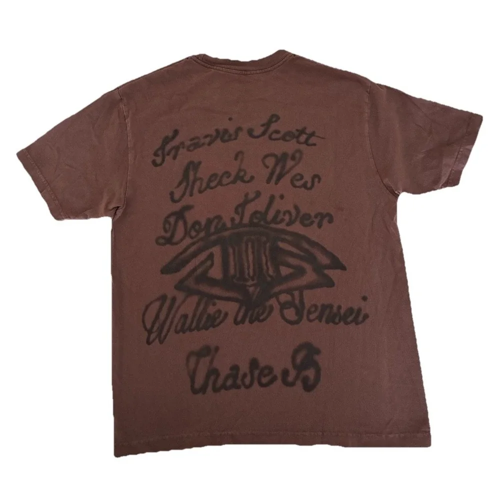 Travis Scott JackBoys 2 A1 Tee M‎ Brown NEW *spots